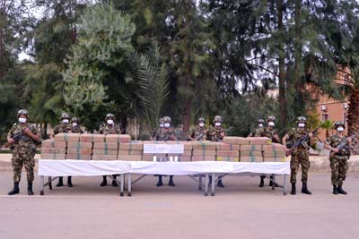 ضبط كمية كبيرة من الكيف ببشار