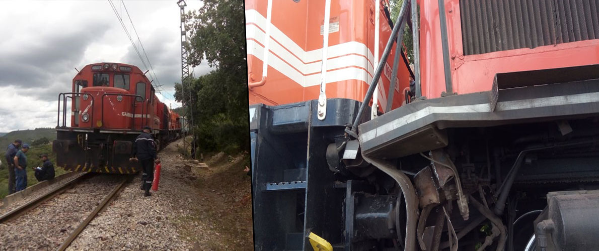 سوق أهراس: 10 جرحى في اصطدام عربتي قطار 