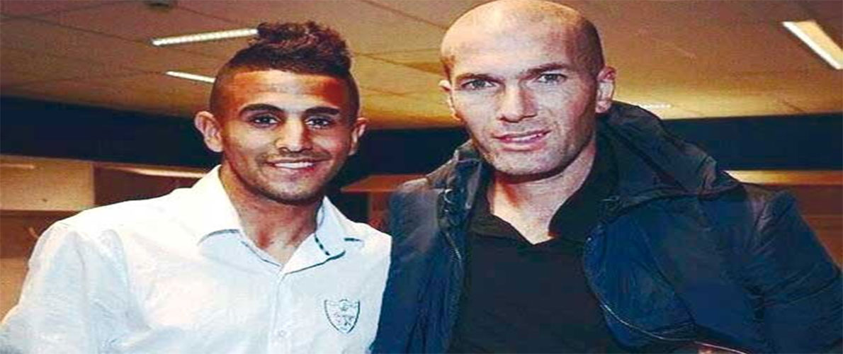 زيدان يثني على محرز