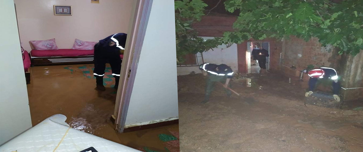 الشلف: المياه تغمر ثمان بنايات إثر انشقاق قناة 