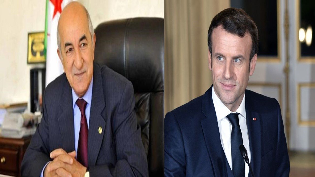 الرئيس تبون يتحادث مع نظيره الفرنسي