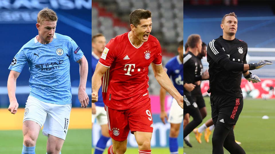 المرشحون لجائزة لاعب العام في أوروبا