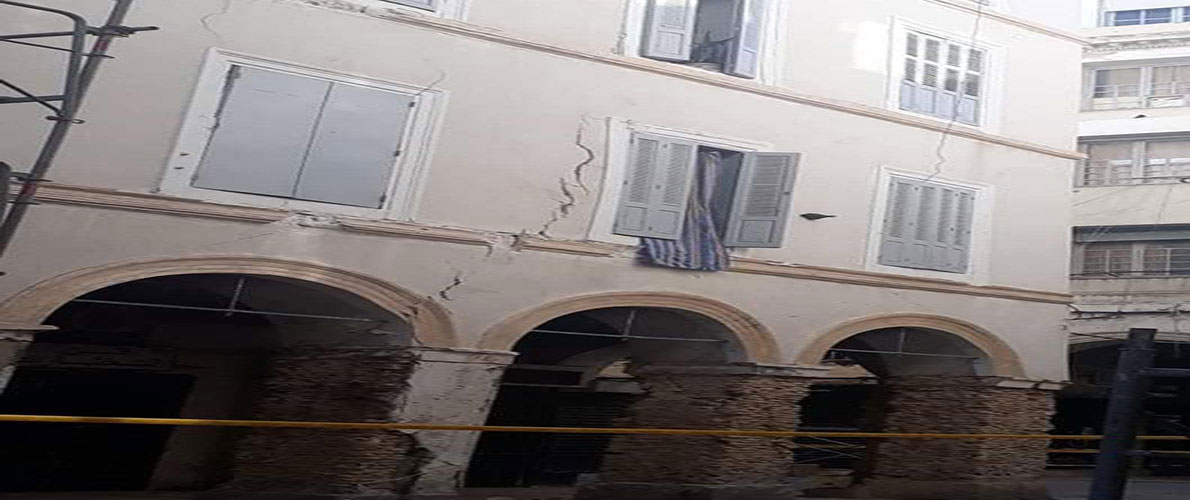 إجلاء قاطني بناية بالقصبة على اثر تصدعات 