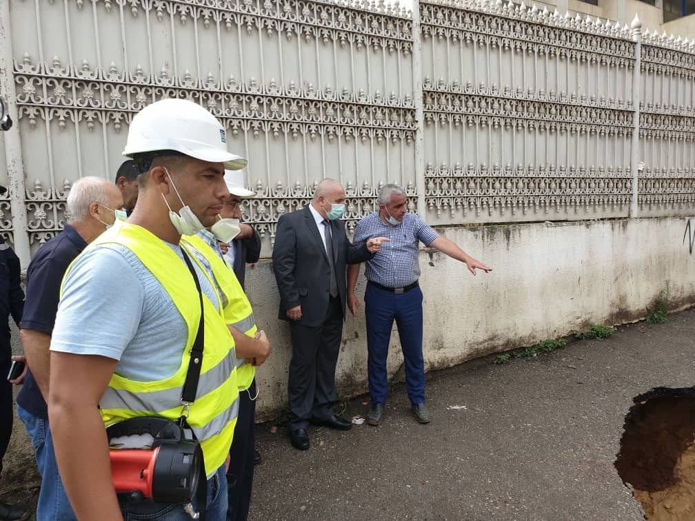 والي العاصمة يعاين خسائر الأمطار