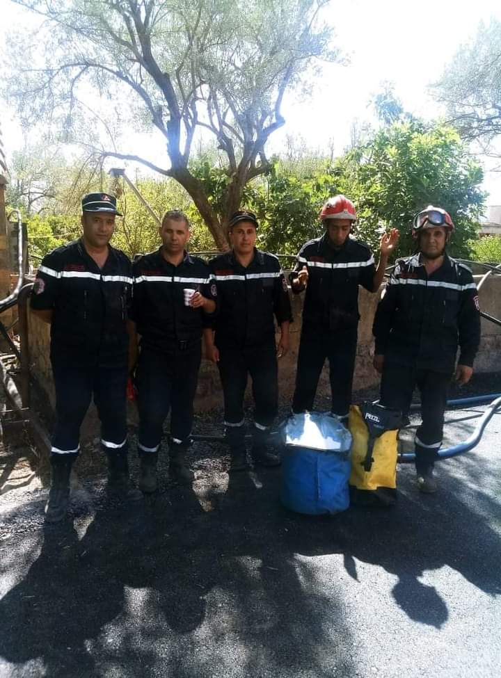 البويرة: إنقاذ شخص سقط داخل بئر