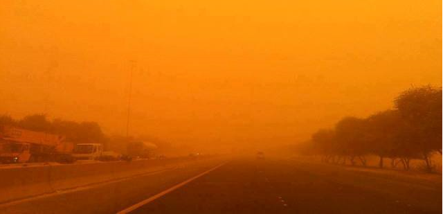  رياح وزوابع رملية في عدة ولايات