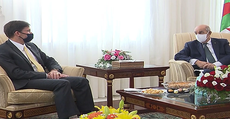 الرئيس تبون يستقبل وزير الدفاع الأمريكي