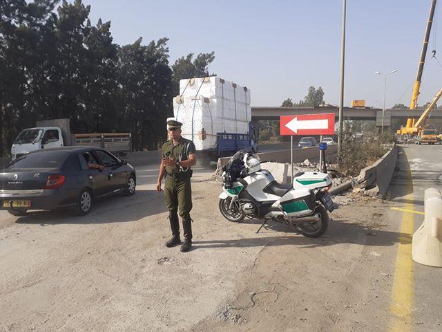 أشغال بالطريق السيار الجزائر- البليدة