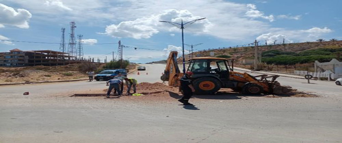 تسرب للغاز على الطريق الولائي 18 بفلفلة بسكيكدة 