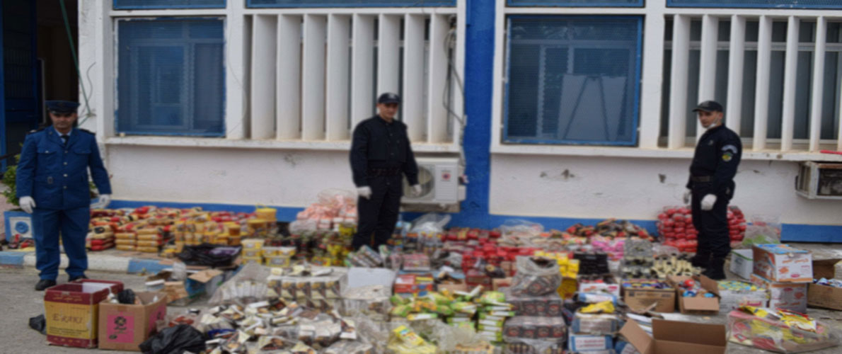 حجز قناطير من المواد الغذائية بغليزان