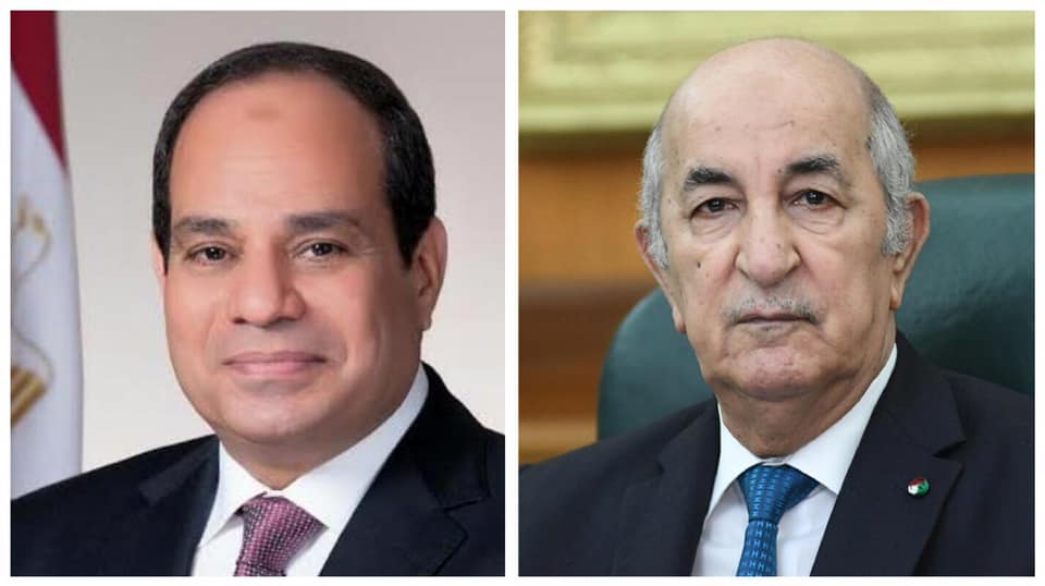 الرئيس تبون يتلقى مكالمة هاتفية من نظيره المصري