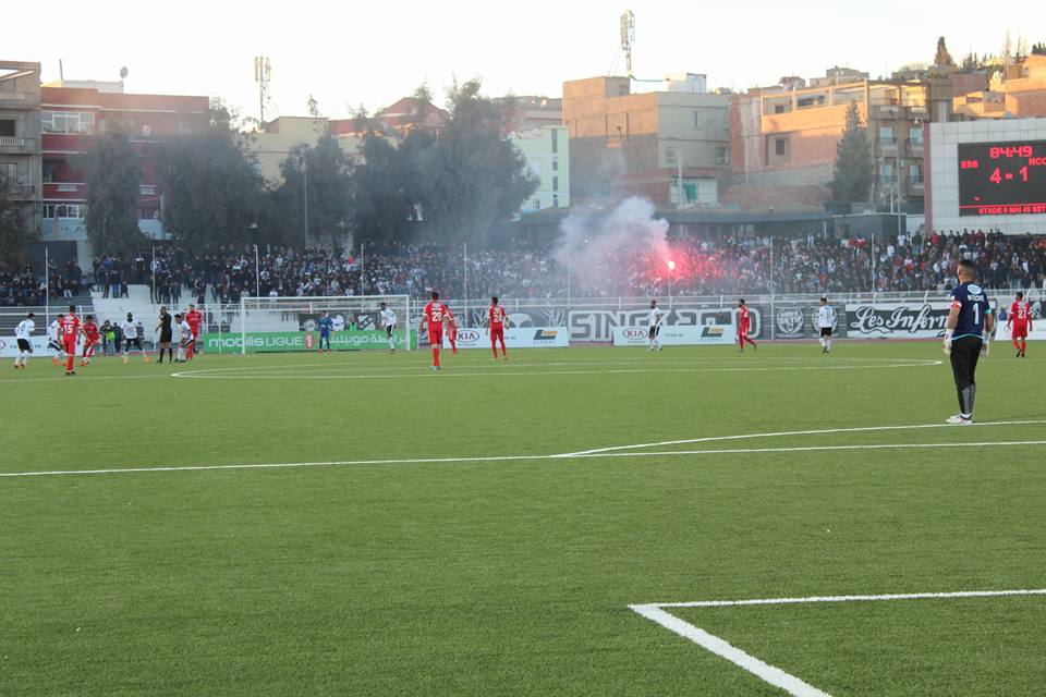 لجنة معاينة الملاعب تتفقد ملعب 8 ماي 1945 