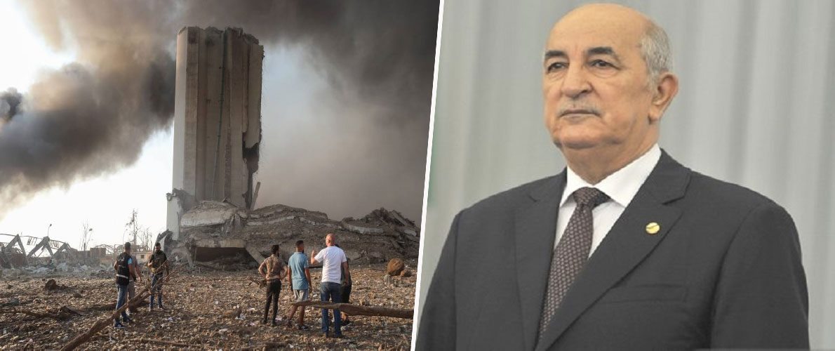 مساعدات جزائرية فورية إلى الشعب اللبناني 