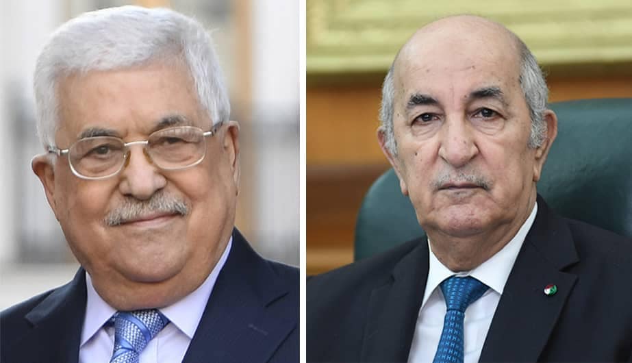 الرئيس تبون يتلقى مكالمة من نظيره الفلسطيني