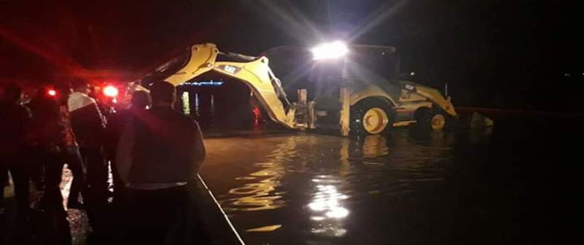 فيضانات على الطريق السيار بغليزان