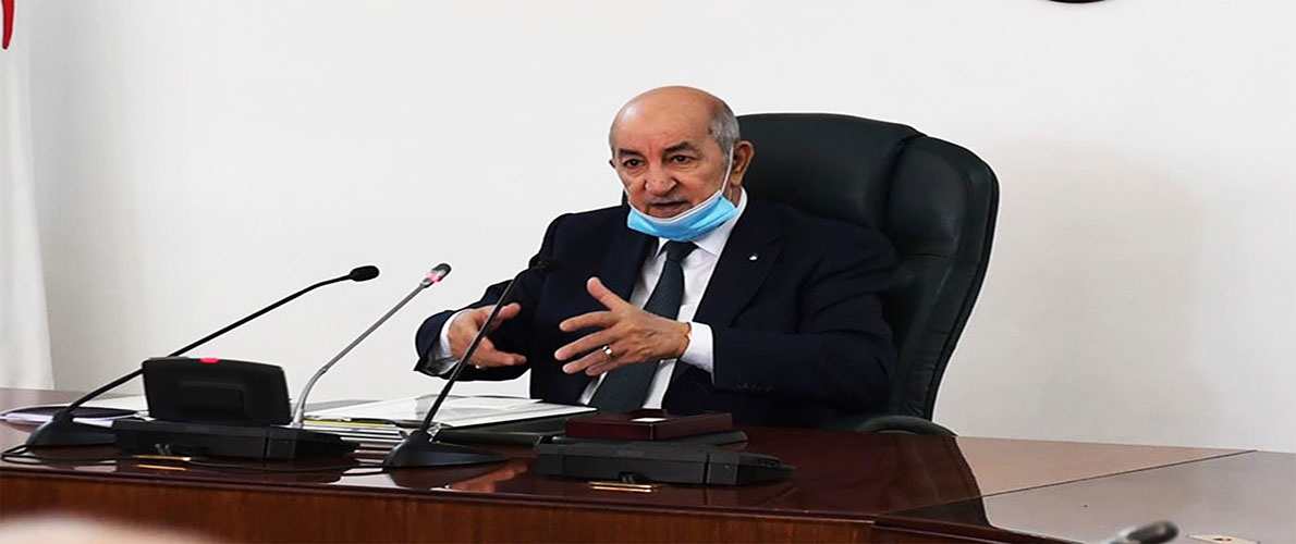 الرئيس تبون يترأس جلسة عمل لدراسة الوضعية الصحية 